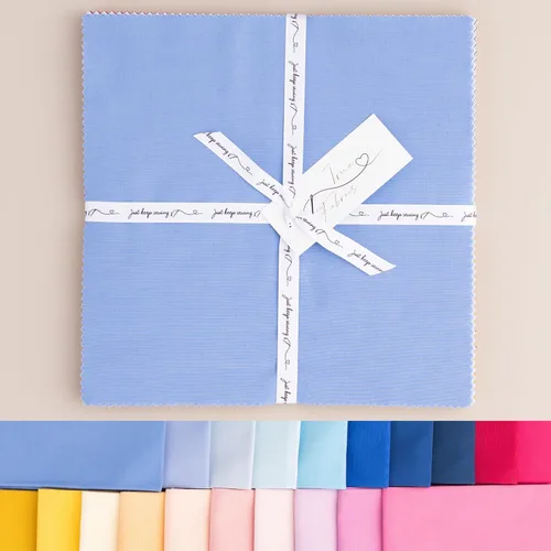 Miniatura 11 de True Fabrics 10" Cuadrados Pastel de Capas Tela Precortada (Bellflower)