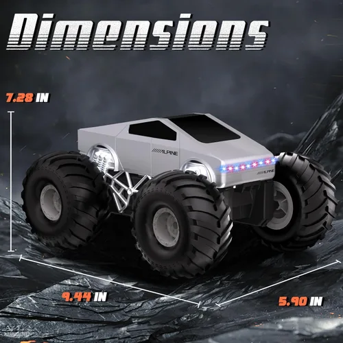 Miniatura 2 de Auto a control remoto, escala de autos RC 1:16, vehículo eléctrico todo terreno, luces LED, juguetes Monster Trucks, regalo de cumpleaños