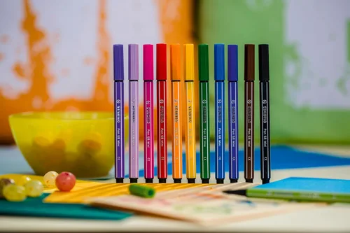 Miniatura 3 de STABILO Bolígrafo de punta de fieltro premium 68 Mini - Cartera de 18 - Colores surtidos