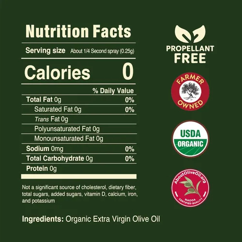 Miniatura 6 de Pompeian Aceite de oliva virgen extra orgánico certificado por USDA, espray antiadherente para cocinar, sin propulsores, 5 onzas líquidas