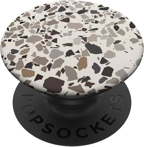 Miniatura 6 de Terrazo Estético Abstracto Tonos Tierra Neutros Beige PopSockets MagSafe PopGrip para iPhone