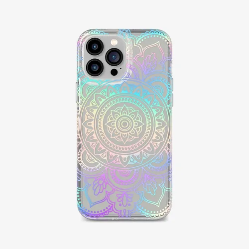 Miniatura 21 de tech21 Evo Art Cutout Flora - Funda protectora para iPhone 13 Pro con diseño exclusivo de purpurina y protección contra caídas de 12 pies Flora