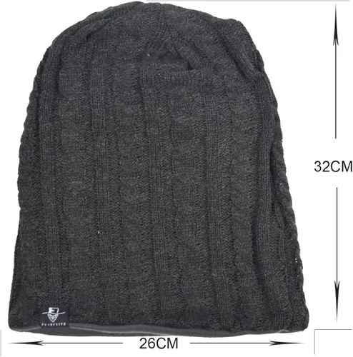 Miniatura 4 de VECRY Gorro de calavera para hombre largo y holgado hip-hop para invierno verano