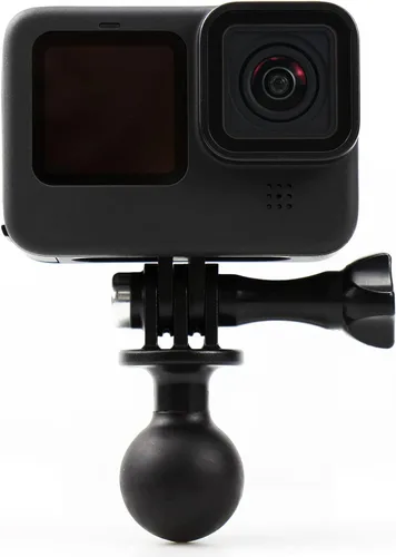 Miniatura 2 de QKOO Soporte de bola para GoPro Hero 13 12 11 10 9 8 7 6 5 4 3+ 3 Negro 2018 Max Session Fusion, Osmo Action, AKASO, SJCAM Cámara - Adaptador