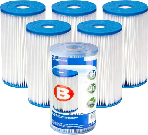 Miniatura 12 de Intex 29005E - Cartucho de bomba de filtro de material Dacron fácil de limpiar, 29005E para piscina, tipo B, (paquete de 2)