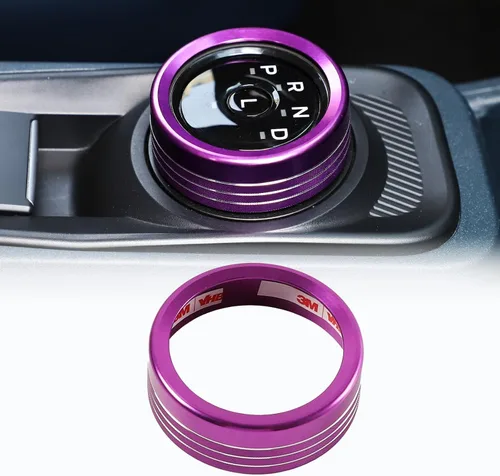 Miniatura 12 de CHEAYAR Botón de interruptor de cambio de marchas Anillo de tapa de guarnición Compatible con Ford Maverick 2022, Cubierta de pomo de cambio