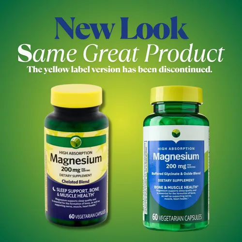 Miniatura 2 de KP+ Magnesio 200 mg Apoyo para dormir Salud ósea y muscular 60 cápsulas vegetarianas Paquete de 3