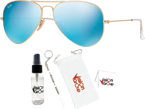 Miniatura 2 de Ray-Ban RB3025 - Gafas de sol de aviador de metal + paquete de accesorios Vision Group