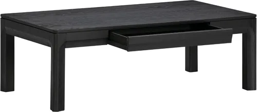 Miniatura 8 de NTC Flow Mesa de Café Moderna de Madera Rectangular con Cajón Oculto – Resistente al Agua y al Calor, Negro Quemado