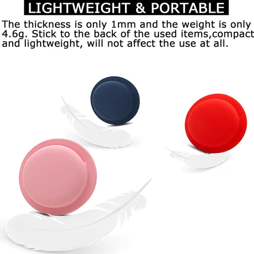 Miniatura 3 de Funda adhesiva de silicona para Apple Airtag, paquete de 4 fundas para AirTag con collar de perro y Apple AirTag para niños