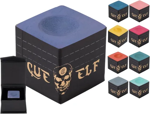 Miniatura 8 de CUEELF Palo de Billar con Tiza de Cubo Tecnología de Tiza para Taco de Billar Profesional de Baja Defleción, Duradero, Reduce Errores - 1 unidad