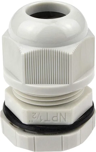 Miniatura 25 de Surtido de prensaestopas de nailon IP68, impermeable, con certificación UL y compatible con RoHS, 20 piezas, alivio de tensión de cable de 1/4 Negro