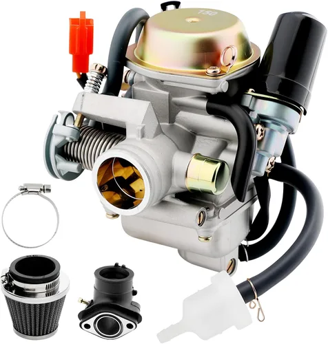 Miniatura 8 de Carburador PD24J, Compatible con motores de 4 tiempos GY6 125cc 150cc 152QMJ 157QMI ATV Quad Bike de 4 ruedas Dune Buggy Go Kart Ciclomotor Scooter