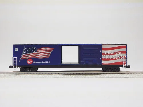 Miniatura 3 de LIONEL Montana Rail Link Bandera iluminada BOXCAR #4407 O Gauge