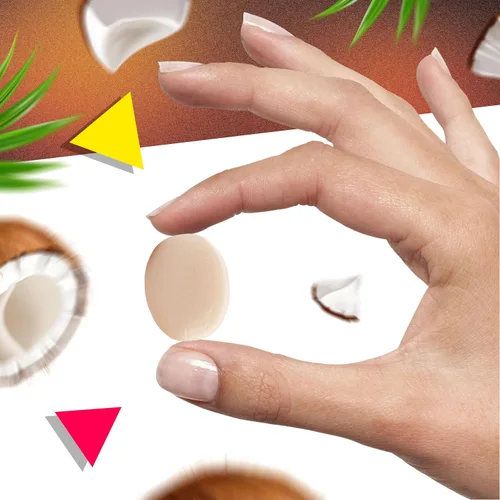 Miniatura 5 de Caramelo de coco Bolsa de 1 libra – 90 unidades Caramelo duro envuelto individualmente Relleno cremoso Golosinas tropicales para aperitivos