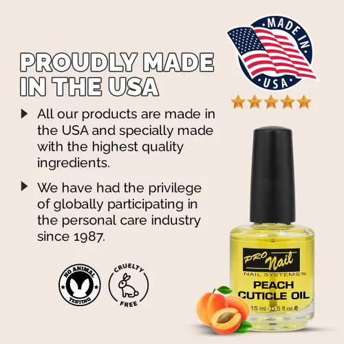 Miniatura 8 de PRO NAIL - Aceite revitalizante de cutículas para uñas, melocotón, 0.5 onzas - Fuerza profesional, pedicura y manicura - Hidrata y fortalece