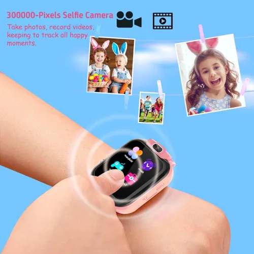 Miniatura 2 de CMKJ Reloj inteligente para niños con 14 juegos reloj de juguetes para niños con cámara y reproductor de MP4 pantalla táctil regalo para niñas