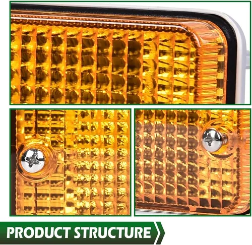 Miniatura 4 de GRAND ORANGE Juego de luces de giro y estacionamiento delanteras, compatibles con Toyota 4Runner 1984-1989 y Toyota Pickup 1984-1988 8151089130