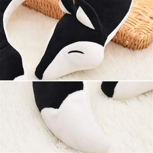 Miniatura 3 de Almohadas de viaje, aviones, zorro, animal de animal, almohada de cuello en forma de U, almohada de felpa cálida de dibujos animados cómoda