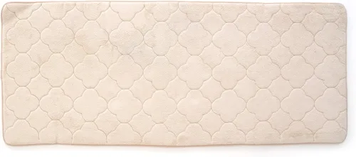 Miniatura 19 de Tapete de baño de espuma viscoelástica bordada con tecnología Water Shield, 17 x 24 pulgadas, angora