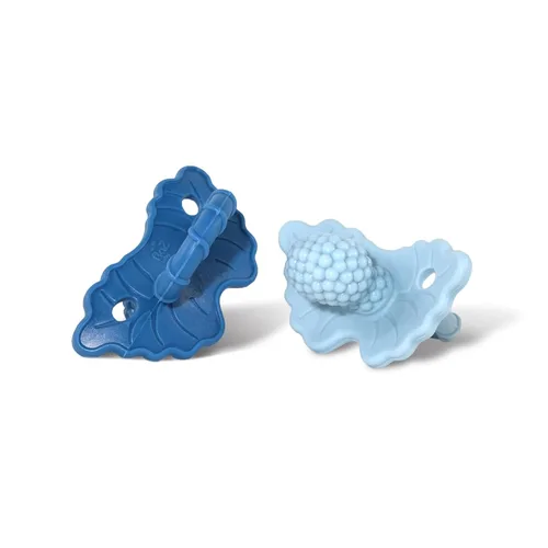 Miniatura 21 de RaZbaby RaZberry - Mordedor de silicona y chupete para alivio de la dentición en bebés, grado alimenticio, libre de BPA, diseño manos libres