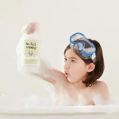Miniatura 6 de I'm NOT A Baby! Gel de baño para niños, probado por dermatólogos, libre de alérgenos, libre de crueldad, PETA, suave para niños, leche de cabra, 10