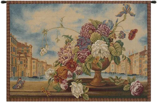 Miniatura 7 de Charlotte Home Furnishings - Tapiz italiano rojo con uvas para colgar en la pared, 39 x 26 pulgadas, algodón/viscosa/poliéster