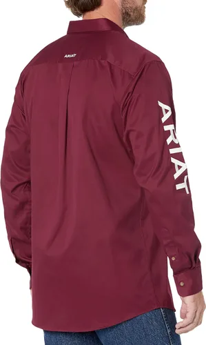 Miniatura 2 de ARIAT Camisa ajustada de sarga con logotipo del equipo para hombre