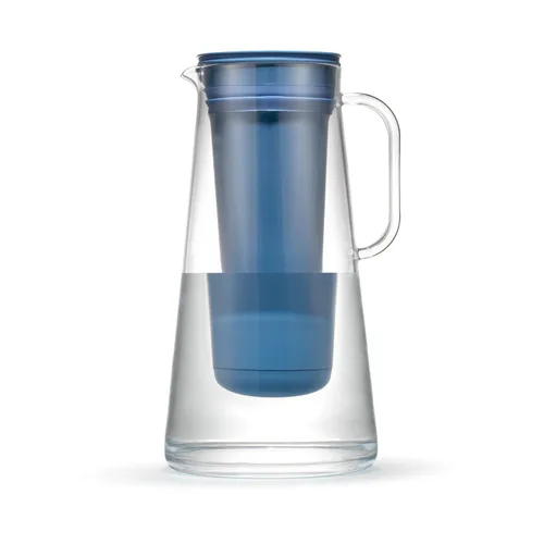 LifeStraw Home - Jarra con filtro de agua, 10 tazas, azul tormentoso, sin BPA, diseñada para la protección diaria contra bacterias, parásitos, Azul