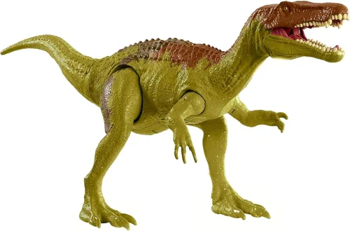Miniatura 8 de Juguetes de Jurassic World Toys Roar Attack Tiranosaurio Camp Cretaceous Figura de dinosaurio con articulaciones móviles, escultura realista