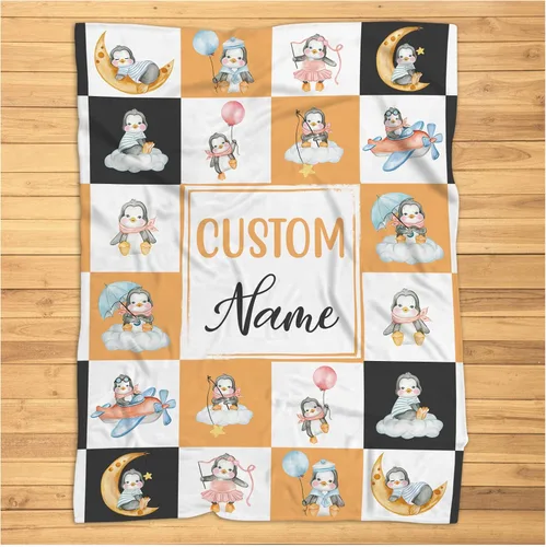 Miniatura 25 de Manta de avión personalizada, manta de bebé personalizada, manta con nombre de bebé, manta de guardería de avión, manta de felpa súper suave