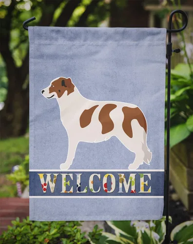 Miniatura 3 de Caroline's Treasures BB8334GF AIDI Bandera de jardín para perro de montaña del Atlas, bandera de buzón azul, bandera decorativa para patio exterior