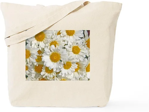 Miniatura 11 de CafePress Daisies - Bolsa de lona natural, estilo victoriano, vintage, reutilizable, bolsa de compras