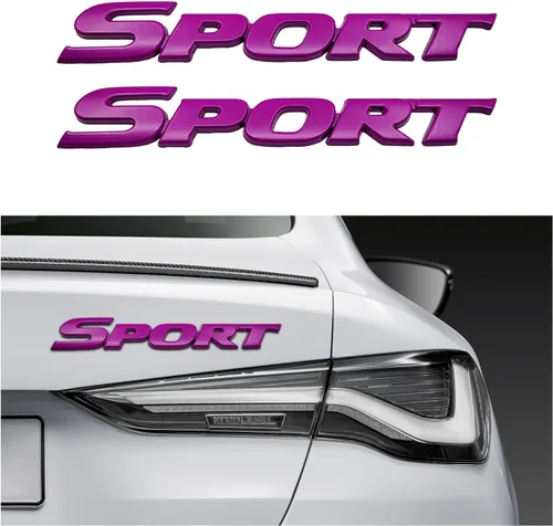 Miniatura 9 de Dickno 2 piezas, emblema de edición deportiva, calcomanía para coche, emblema de guardabarros de metal 3D, pegatina adhesiva personalizada con letra
