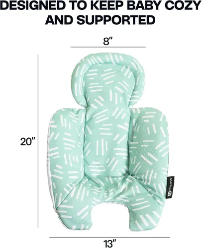 Miniatura 3 de 4moms Inserto para bebé RockaRoo y MamaRoo, lavable a máquina, tela de malla fresca, diseño reversible, menta