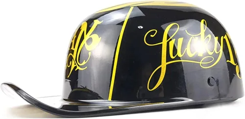 Miniatura 7 de Gorra de béisbol retro, casco de apertura de moda, medio casco de motocicleta, adecuado para hombres y mujeres adultos, para ayudar a los cruceros a