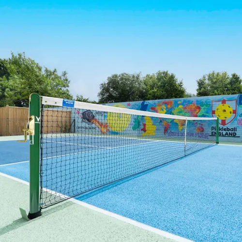 Miniatura 9 de Vermont Postes de pickleball Tamaño reglamentario, postes de acero resistentes a la intemperie con enchufes de tierra opcionales, solo postes