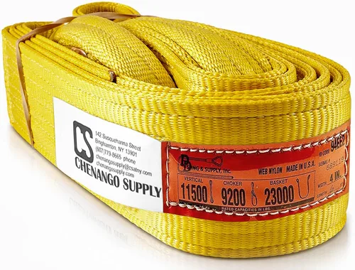 Miniatura 24 de DD Sling. Correa de 2 capas para levantamiento, de red de nylon, de doble ojal. Muy resistente (900 tejidos).Capacidad de carga vertical