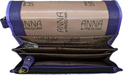 Miniatura 4 de Anna by Anuschka Bolso de mano pintado a mano de cuero genuino vintage para mujer