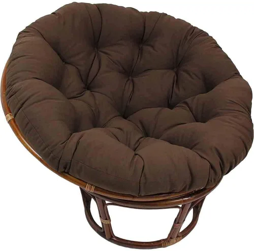Miniatura 7 de Cojín colgante para silla de hamaca, cojín de tumbona para interiores y exteriores, cojín redondo grueso para silla de huevo, cojín de asiento