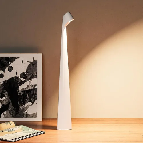 Miniatura 11 de HAPYGI Lámpara de escritorio LED portátil inalámbrica, lámpara de mesa inalámbrica recargable, brillo de 3 niveles, lámpara de mesa para patio, luz