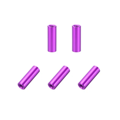 Miniatura 4 de uxcell 5 unids M3x30mm redondo aluminio Standoff columna espaciador hembra para drone FPV Quadcopter Racing RC multirotors piezas DIY plateado