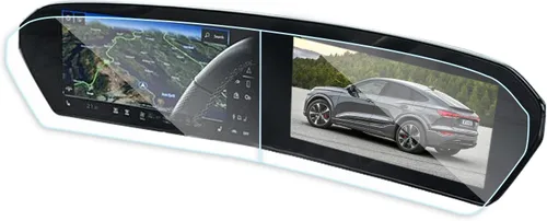 Miniatura 11 de 2025 Au di All New Q5 - Protector de pantalla de vidrio templado compatible con 2025 2026 Au di Q3/A5 / S5 /Q5 / SQ5 / A6 Sportback / Q6 E-Tron