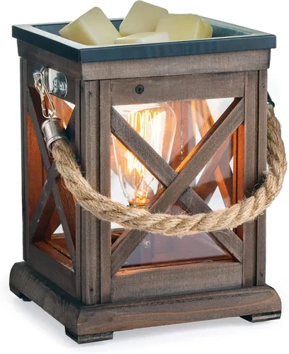 Miniatura 11 de Candle Warmers Etc. Calentador de fragancia con iluminación de bombilla vintage - calentador iluminado para calentar, cera perfumada para derretir