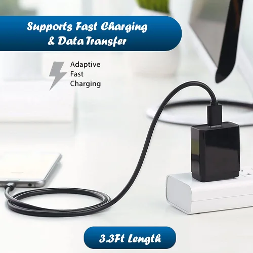 Miniatura 3 de [Paquete de 12 cables micro USB a granel – 1 M/3.3 pies de carga, sincronización de datos rápida micro USB a USB A cable para Samsung Galaxy S7 S6