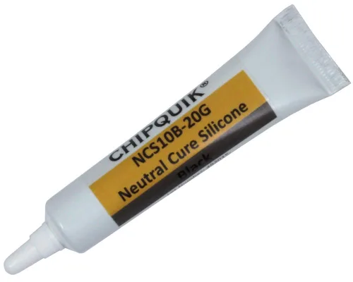 Miniatura 3 de Chip Quik NCS10A-20G Sellador adhesivo de silicona de curado neutro de 0.7 onzas (0.7 onzas) Tubo de compresión (aluminio) para dispensación