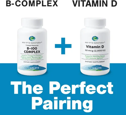 Miniatura 5 de Earth's Splendor Complejo de vitamina B – Apoya la energía, el metabolismo y la función inmune – Fórmula completa de vitamina B para hombres