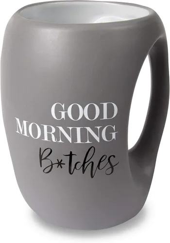 Miniatura 9 de Pavilion - Good Morning Gorgeous - Taza de café de 16 onzas con calentamiento de manos, color morado Púrpura