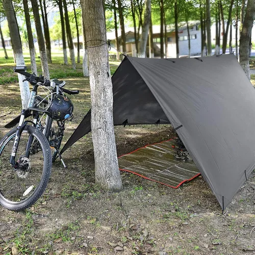 Miniatura 7 de KALINCO Lona de Tienda de Campaña, Lona de Picnic para Camping, Hamaca de Lona de Tienda de Campamento, Lona Impermeable de PU, Lona de Refugio
