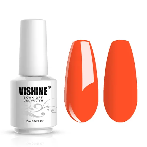 Miniatura 19 de Vishine Gelpolish Esmalte de uñas de gel profesional UV LED Soak Off Color Manicura Color Rosa Claro #1408 1408-rosa claro